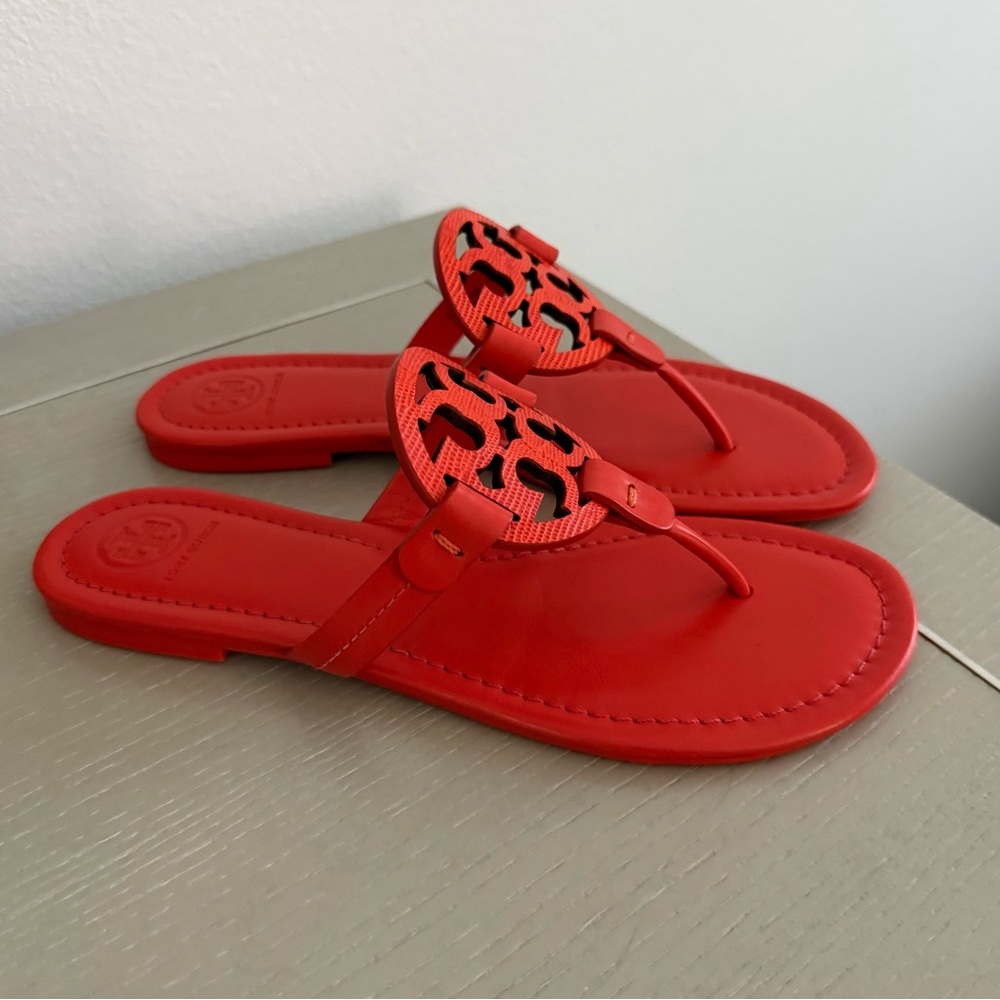 Tory Burch Miller Sandals - Bright Red